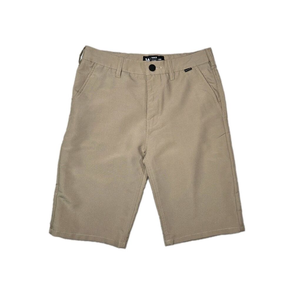 Boys Hurley Nike DriFit Shorts Size 16 Beige 29x10